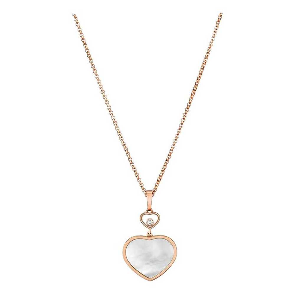 Chopard Happy Hearts pink gold pendant - image 1