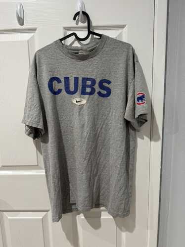 Nike × Vintage Y2K Nike Chicago Cubs T-Shirt Grey
