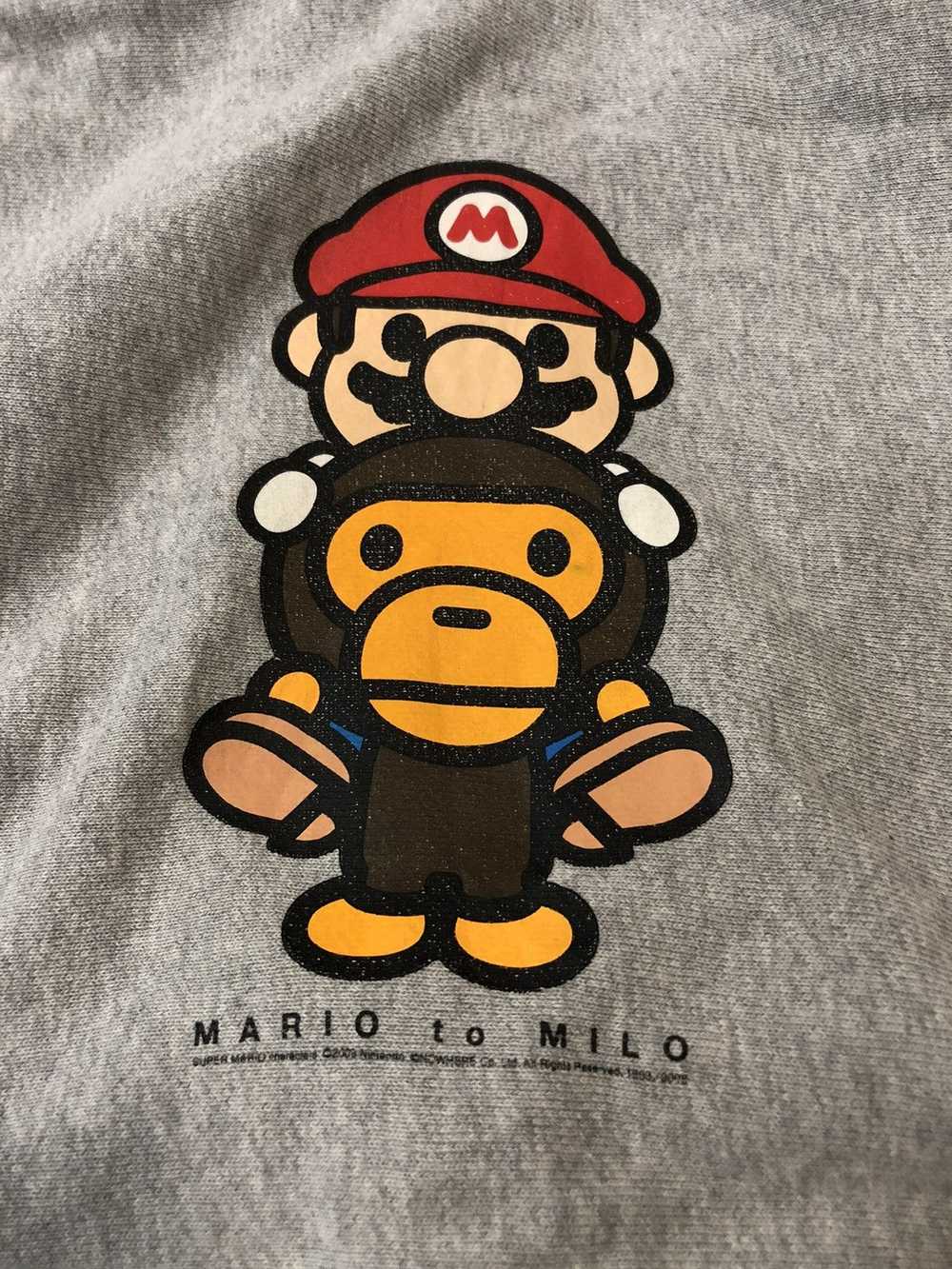 Bape × Kid Bape Baby Milo x Mario hoodie - image 10