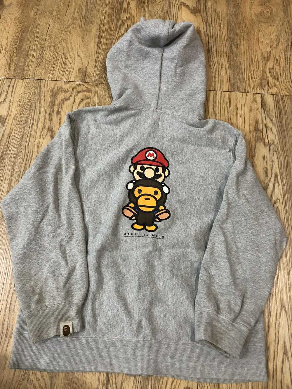 Bape × Kid Bape Baby Milo x Mario hoodie - image 11