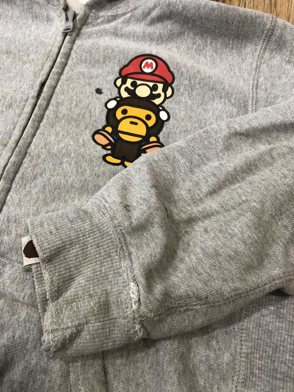 Bape × Kid Bape Baby Milo x Mario hoodie - image 5