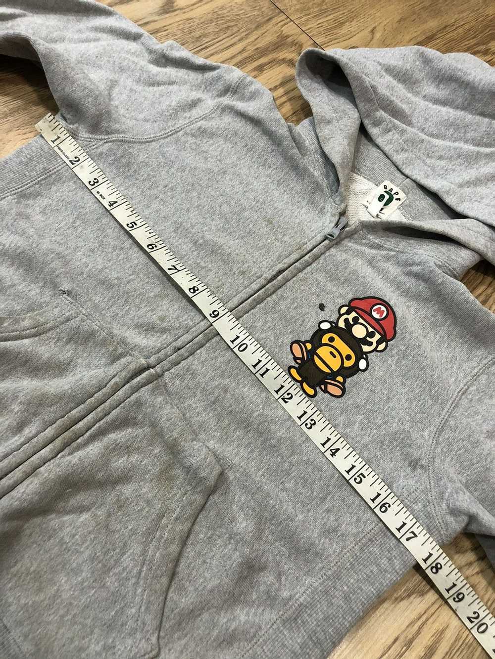 Bape × Kid Bape Baby Milo x Mario hoodie - image 8