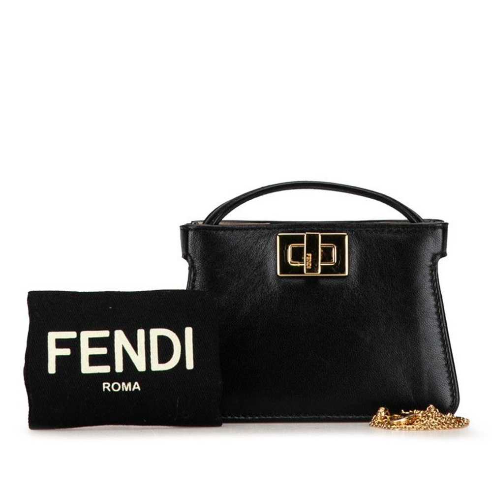 Fendi Fendi Fendi Nano Peekaboo Leather Chain Min… - image 1