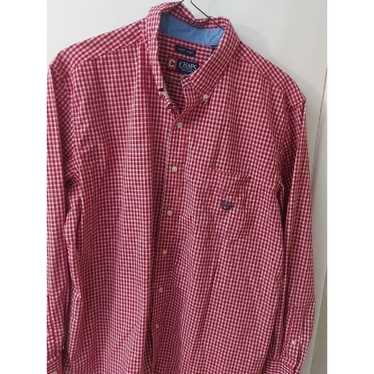 Chaps Chaps Plaid Easy Care Long Sleeve Red Plaid 