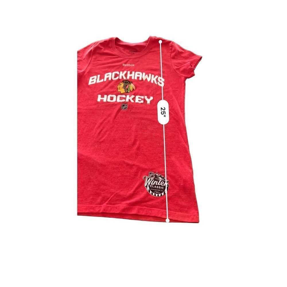 Reebok Chicago Blackhawks Hockey Logo T-shirt siz… - image 4