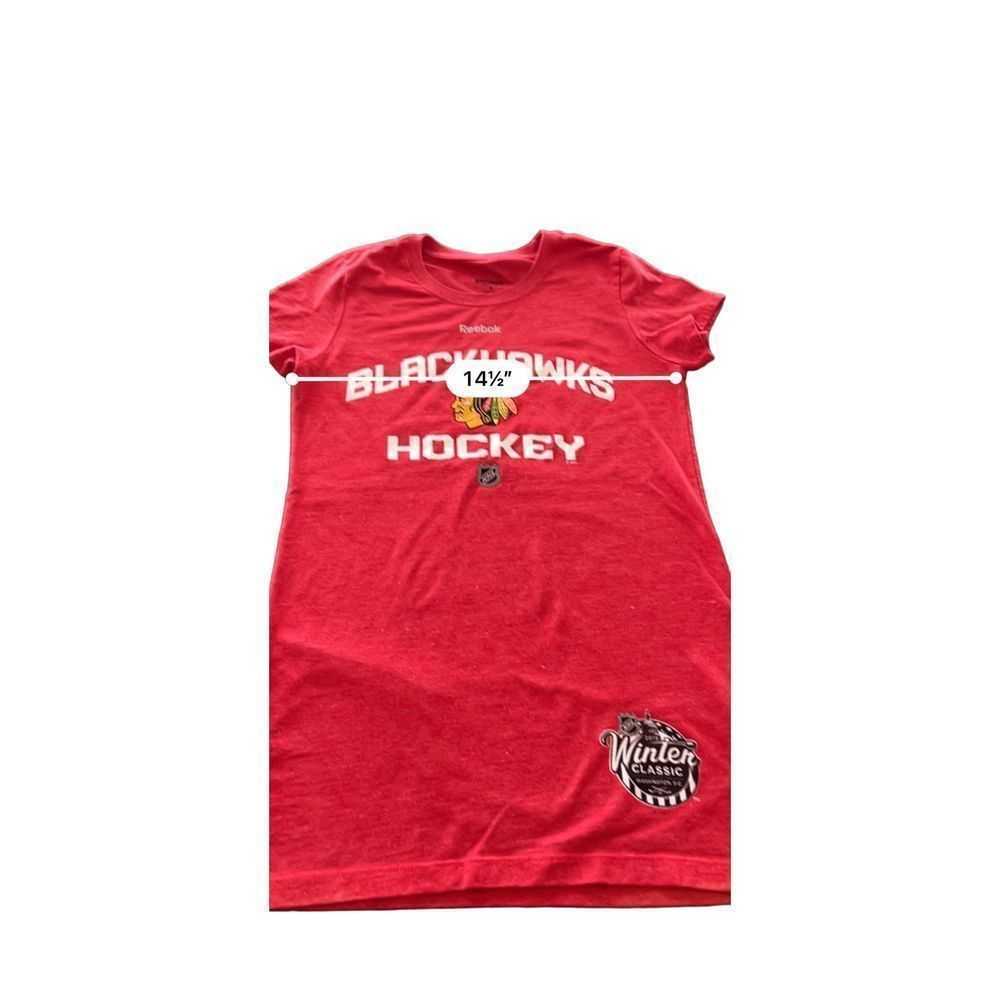 Reebok Chicago Blackhawks Hockey Logo T-shirt siz… - image 7