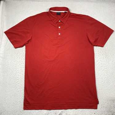 Vintage Dunning Golf Polo Shirt Mens XL Red Short… - image 1