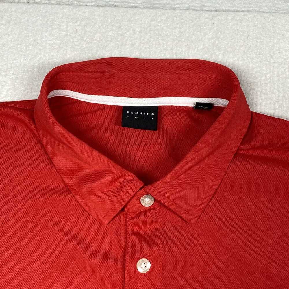 Vintage Dunning Golf Polo Shirt Mens XL Red Short… - image 3
