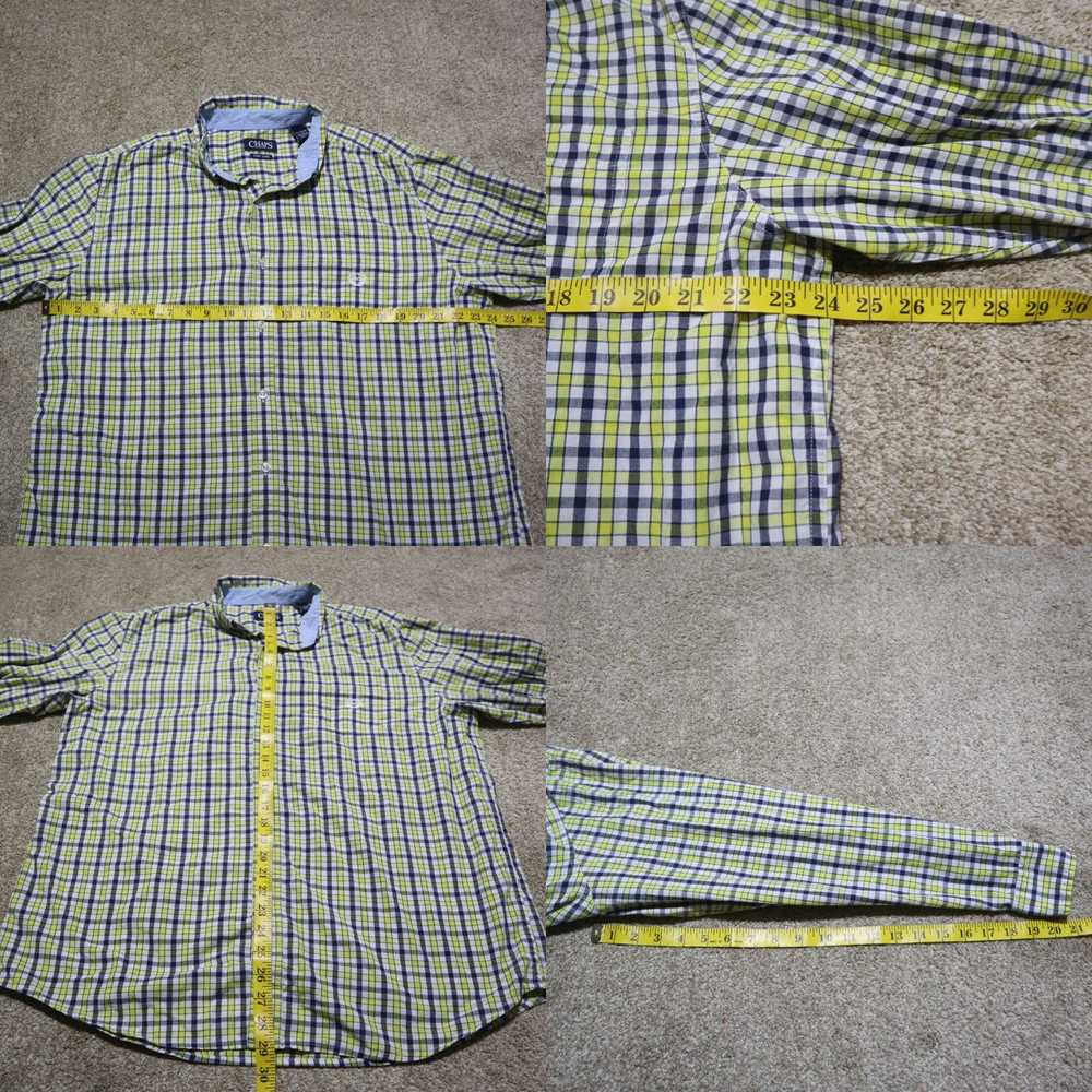 Chaps Chaps Yellow Plaid Collared Long Sleeve But… - image 4