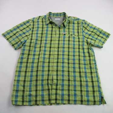 Vintage Columbia Shirt Mens XL Short Sleeve Button