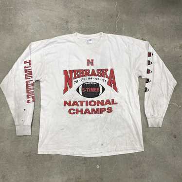 Streetwear × Vintage 90s Nebraska huskers footbal… - image 1