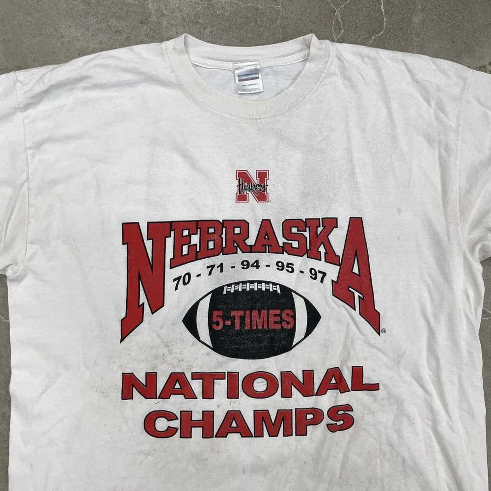 Streetwear × Vintage 90s Nebraska huskers footbal… - image 2