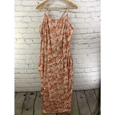 Vintage Zenobla Dress Womens Plus Sz 1X Orange Le… - image 1