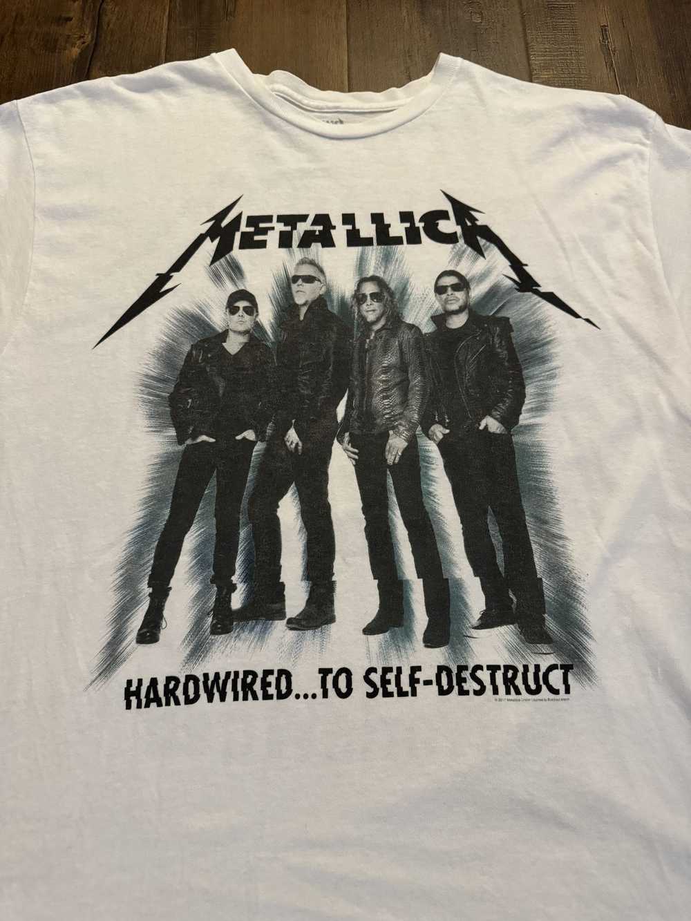 Metallica Metallica World Wired Tour Shirt 2017 M… - image 2