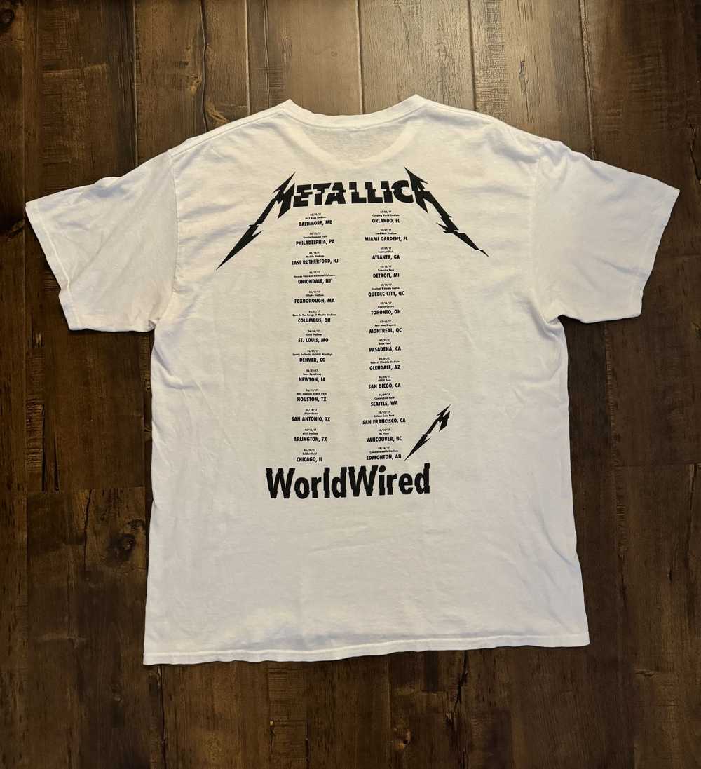 Metallica Metallica World Wired Tour Shirt 2017 M… - image 4