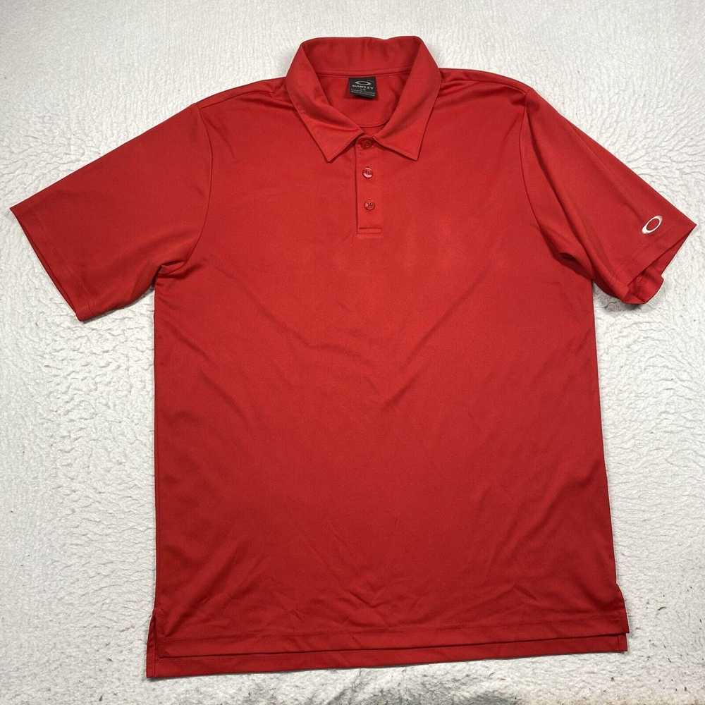 Oakley Oakley Polo Shirt Mens Large Red Short Sle… - image 1