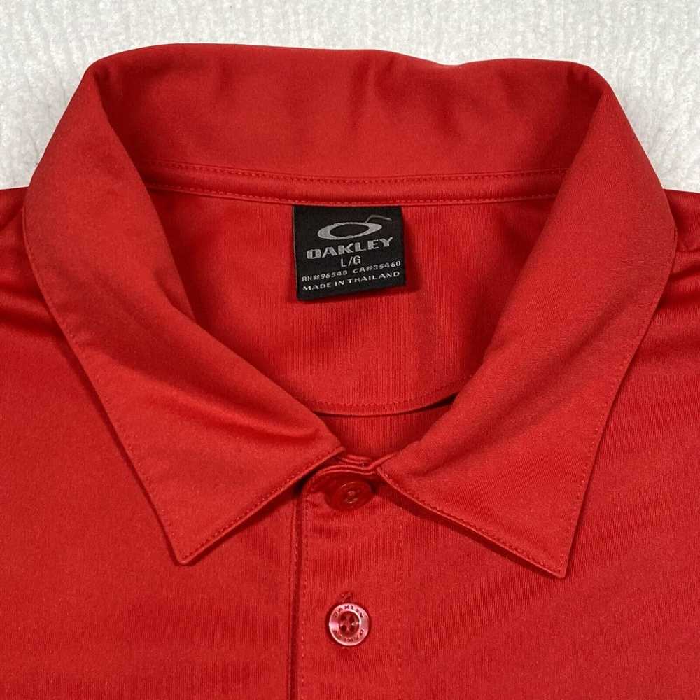Oakley Oakley Polo Shirt Mens Large Red Short Sle… - image 3