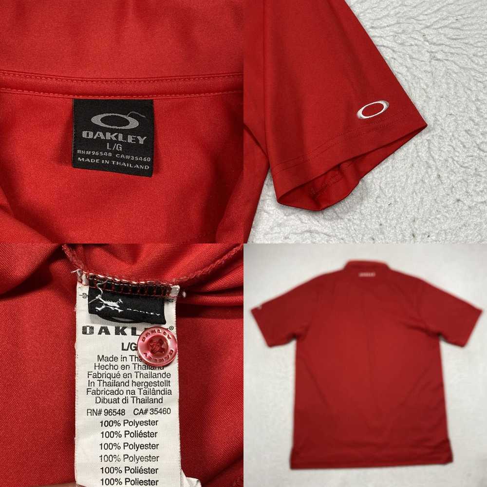 Oakley Oakley Polo Shirt Mens Large Red Short Sle… - image 4