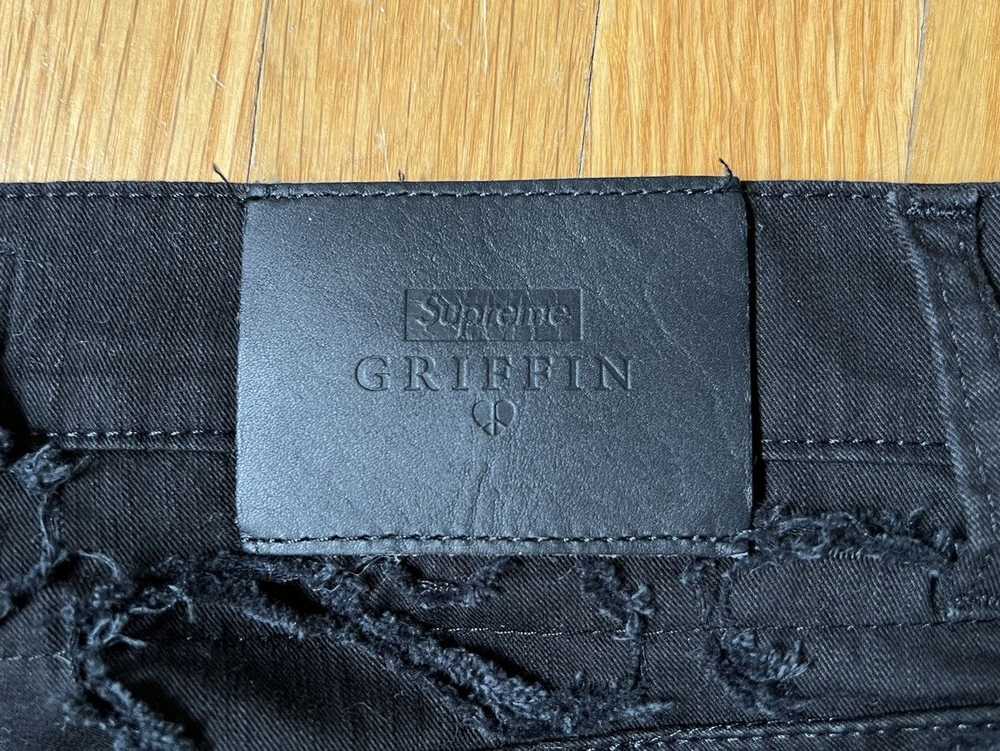 Griffin × Supreme 5-Pocket Cut Jean Black - image 3