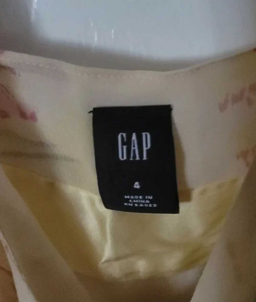 Gap GAP Women's Yellow Floral Tunic Tank Size 4 - image 2