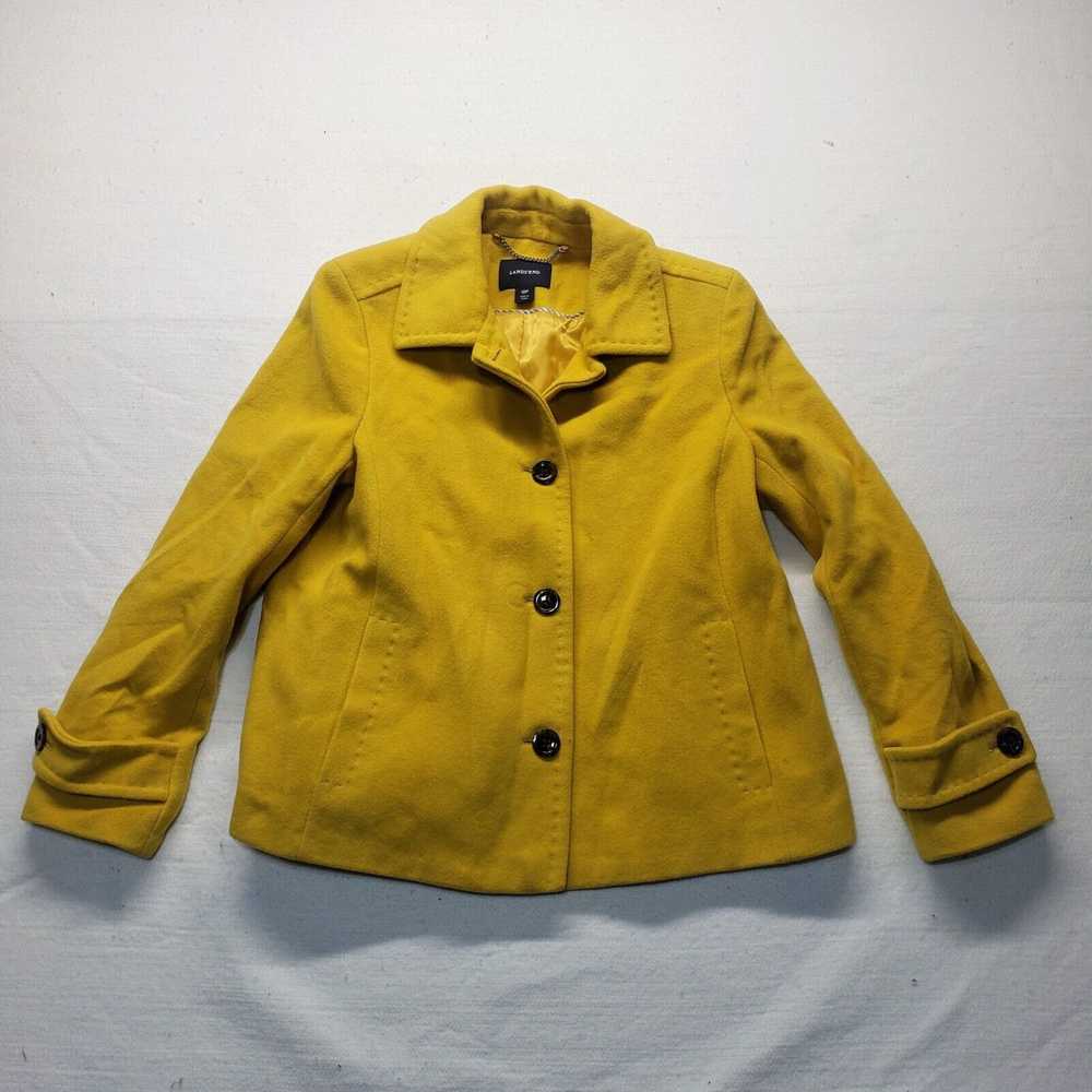 Vintage Lands End Mustard Yellow Blazer One Butto… - image 1