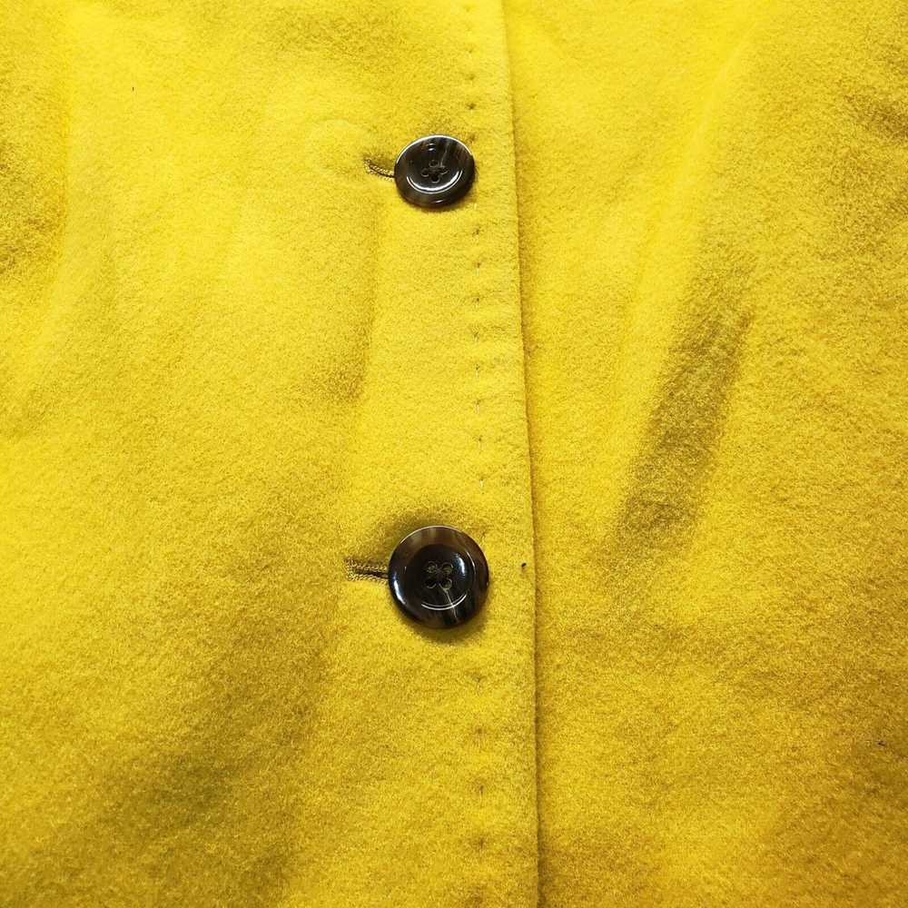 Vintage Lands End Mustard Yellow Blazer One Butto… - image 3