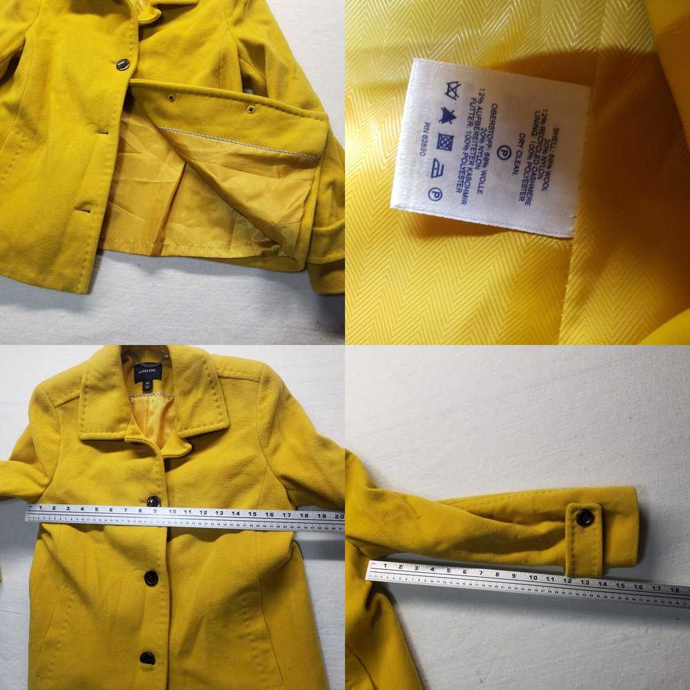 Vintage Lands End Mustard Yellow Blazer One Butto… - image 4