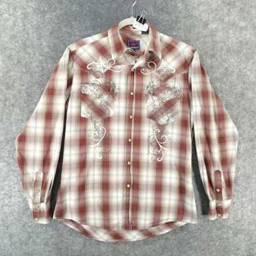 Roper Roper Shirt Mens Medium Long Sleeve Snap Up 