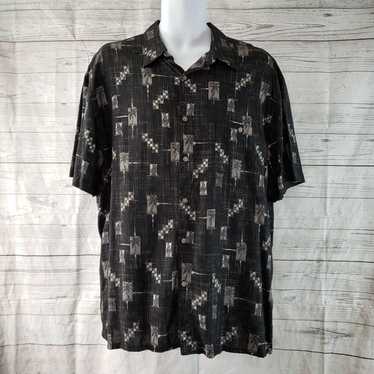 Vintage Island Shores Mens Hawaiian Shirt Sz XL B… - image 1