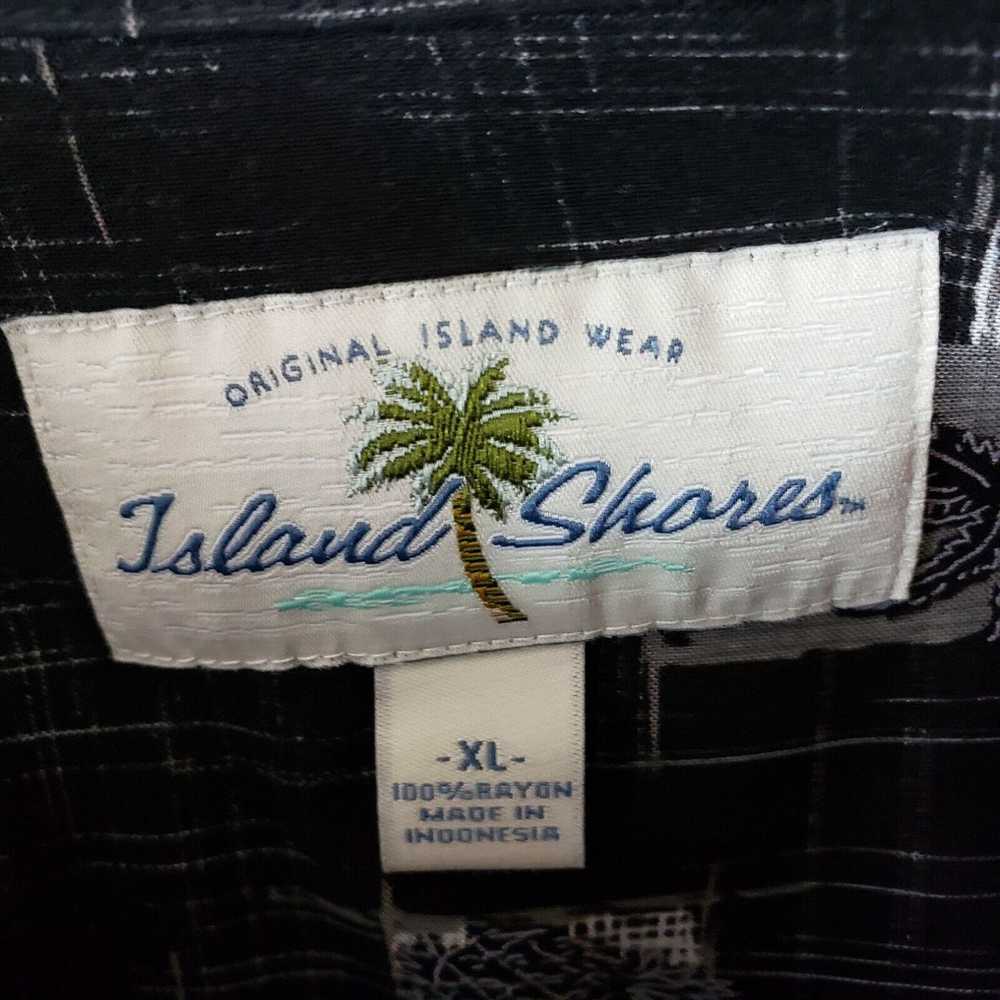 Vintage Island Shores Mens Hawaiian Shirt Sz XL B… - image 4