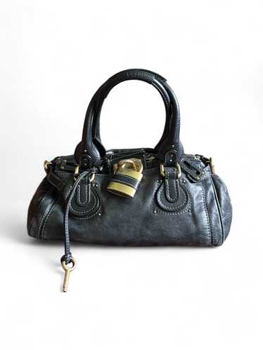 Chloe Chloé - Shiny Black Mini Paddington Handbag 