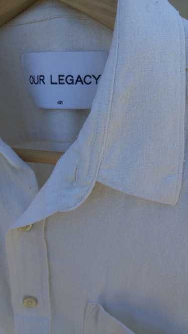 Our Legacy White Raw Silk Shirt