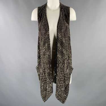 Other KAUFMAN FRANCO Black Silver Silk Beaded Asy… - image 1