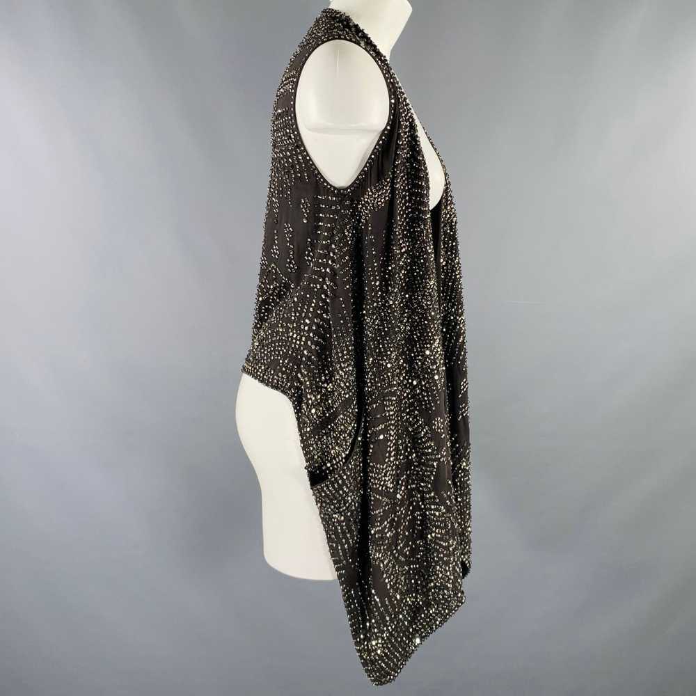 Other KAUFMAN FRANCO Black Silver Silk Beaded Asy… - image 3