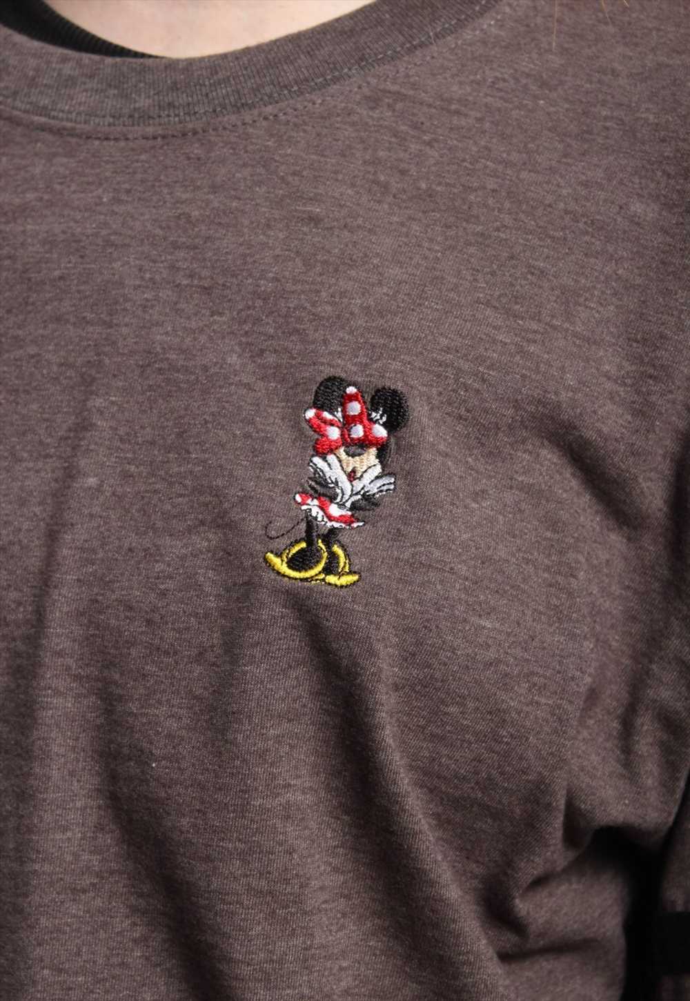 Vintage Disney Minnie Mouse Sweatshirt Grey - image 4