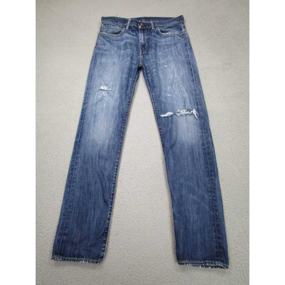 Levi's Levis Jeans Mens 34x34 Black 508 Distress … - image 1