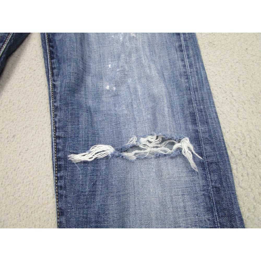 Levi's Levis Jeans Mens 34x34 Black 508 Distress … - image 3