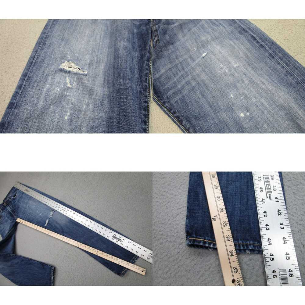 Levi's Levis Jeans Mens 34x34 Black 508 Distress … - image 4