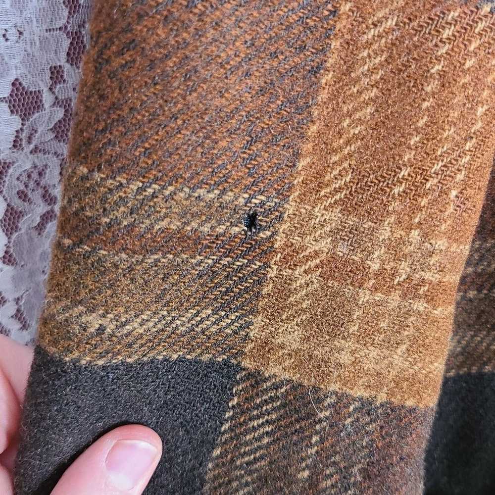 Pendleton Vintage 70s Pendleton brown Plaid wool … - image 10