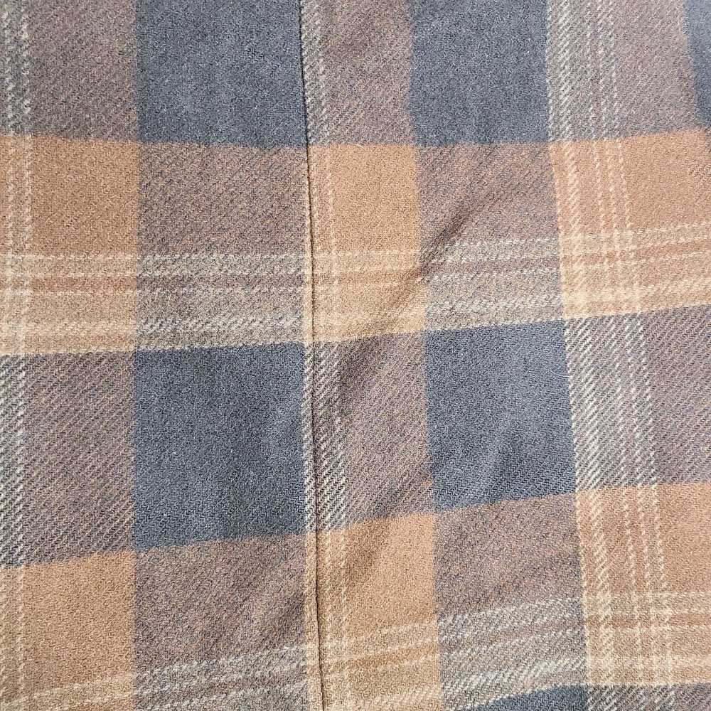 Pendleton Vintage 70s Pendleton brown Plaid wool … - image 12