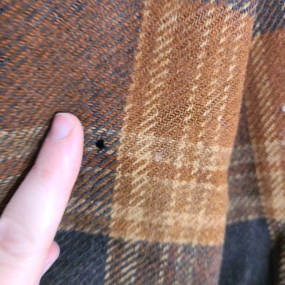 Pendleton Vintage 70s Pendleton brown Plaid wool … - image 7