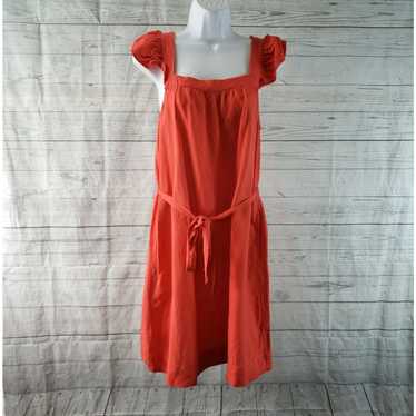 Loft Ann Taylor LOFT Womens Dress Sz XS Orange/Re… - image 1