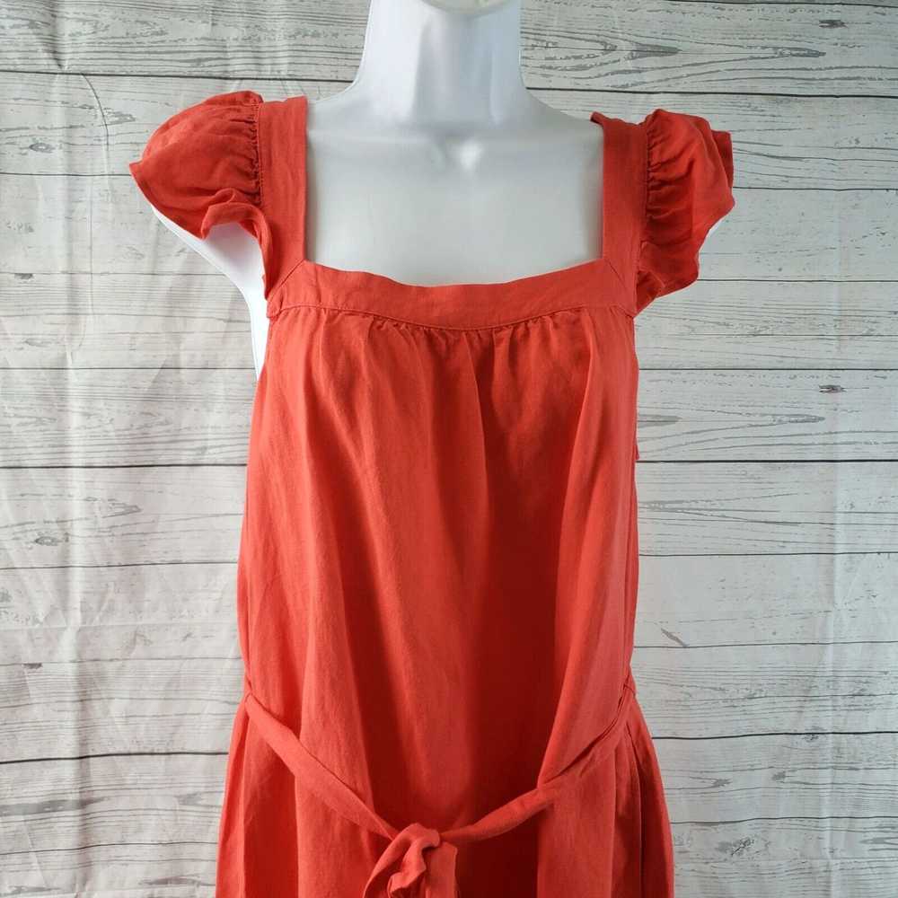 Loft Ann Taylor LOFT Womens Dress Sz XS Orange/Re… - image 2