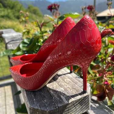Casadei red leather heels - Gem