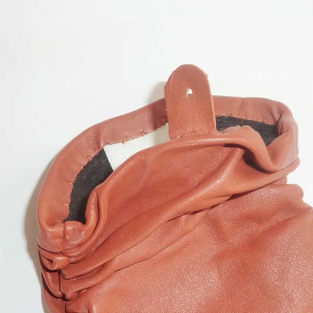 Leather Orange Preston and York Gloves - image 4