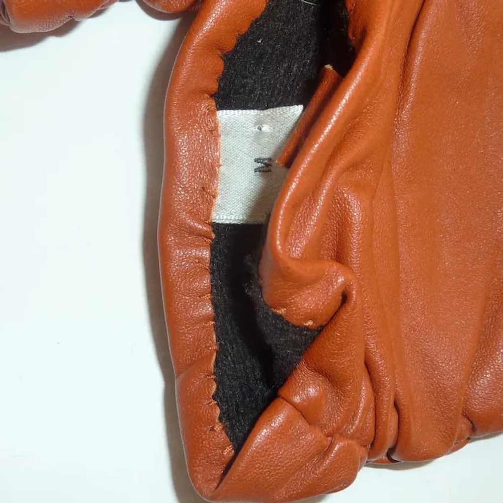 Leather Orange Preston and York Gloves - image 6