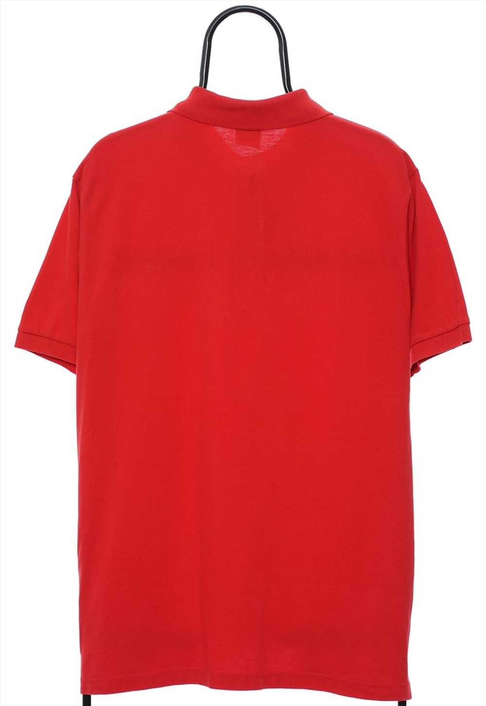 Vintage Spalding Logo Red Polo Shirt Mens - image 2