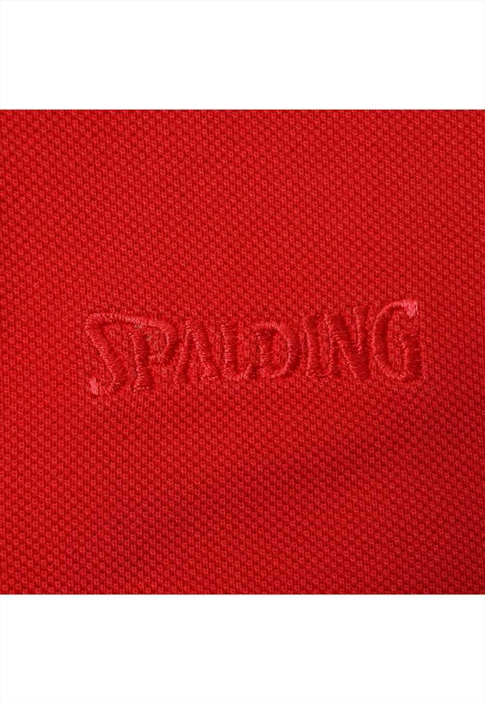 Vintage Spalding Logo Red Polo Shirt Mens - image 5