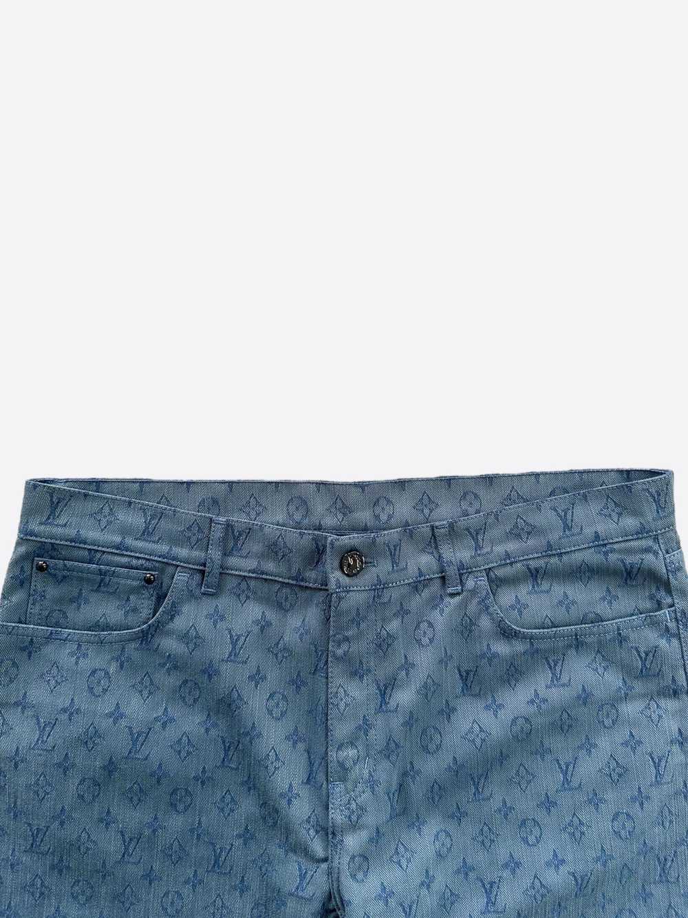 Louis Vuitton Louis Vuitton Blue Monogram Slim Je… - image 3