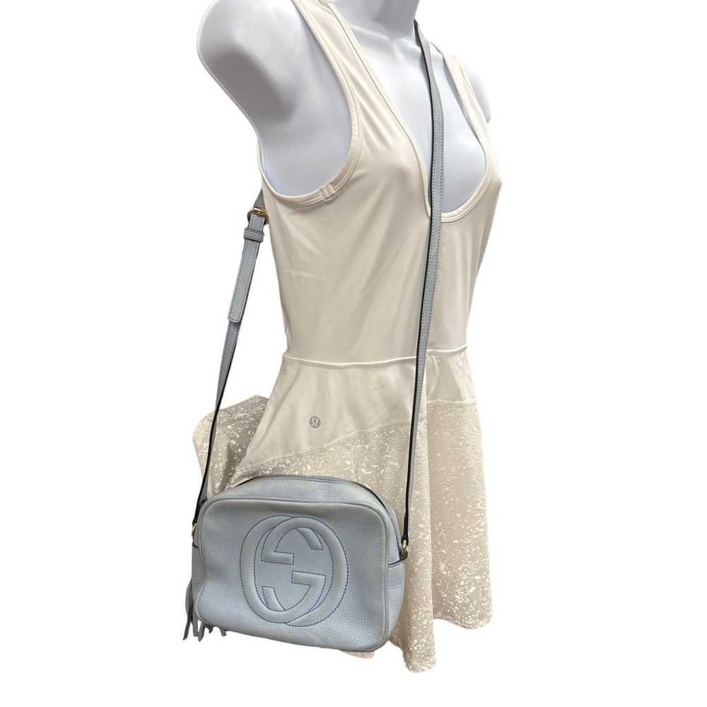 Gucci Gucci women’s purse crossbody handbag blue … - image 10